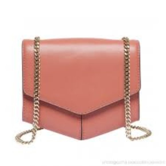 Sandro Handbags - SANDRO Cognac Brown Calfskin Clutch bag nwt